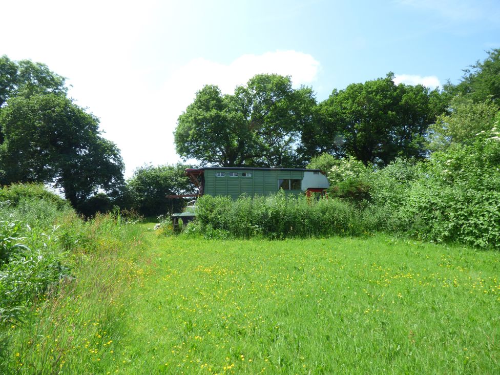 A house surrounded by grass and trees at Rumenco Horse Lorry