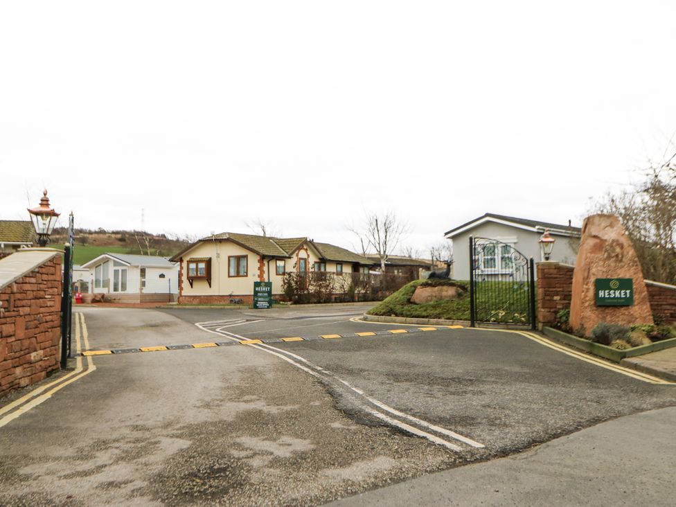 A pathway leading to houses at Hesket in Carlisle