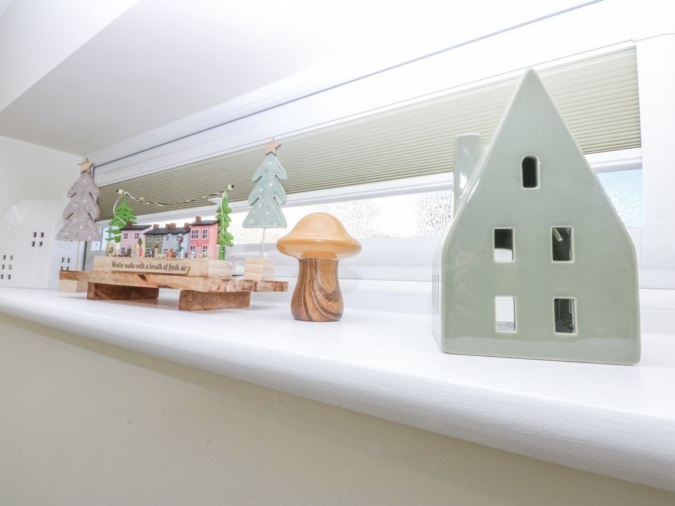 A decorative display on a windowsill at The Summerhouse in Llandudno