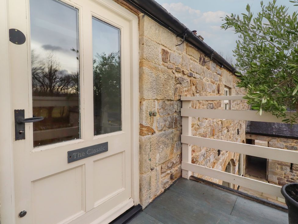 A door with a sign to The Classic at The Classic in Hexham