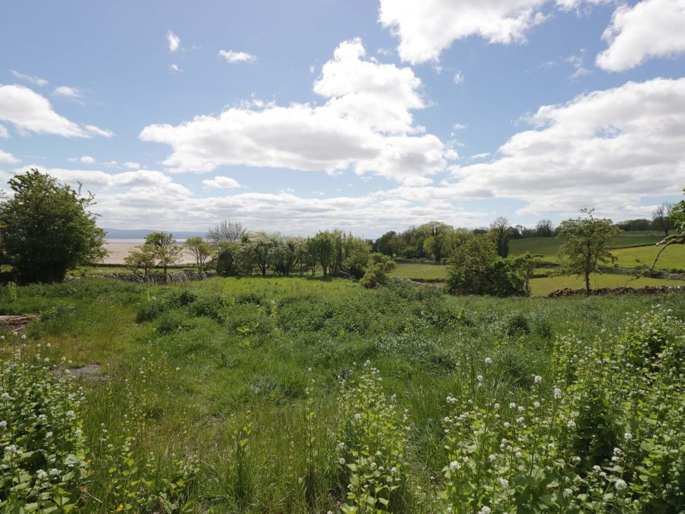 A landscape with grass and trees at Little Hut in Grange-Over-Sands