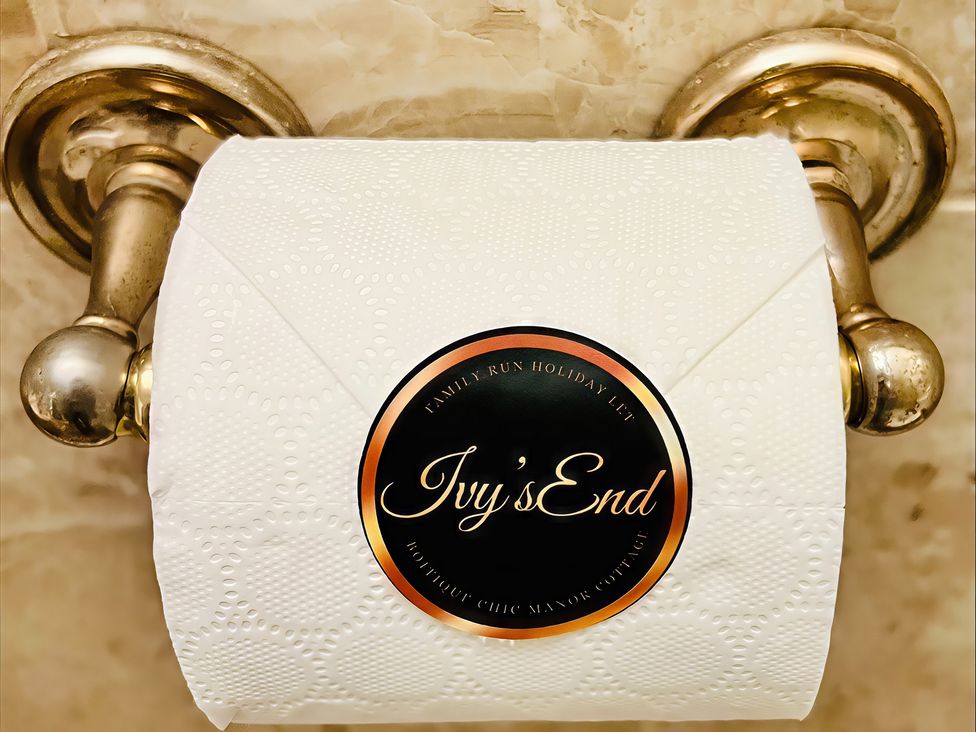 A roll of toilet paper on a holder at Ivy's End in Loughborough