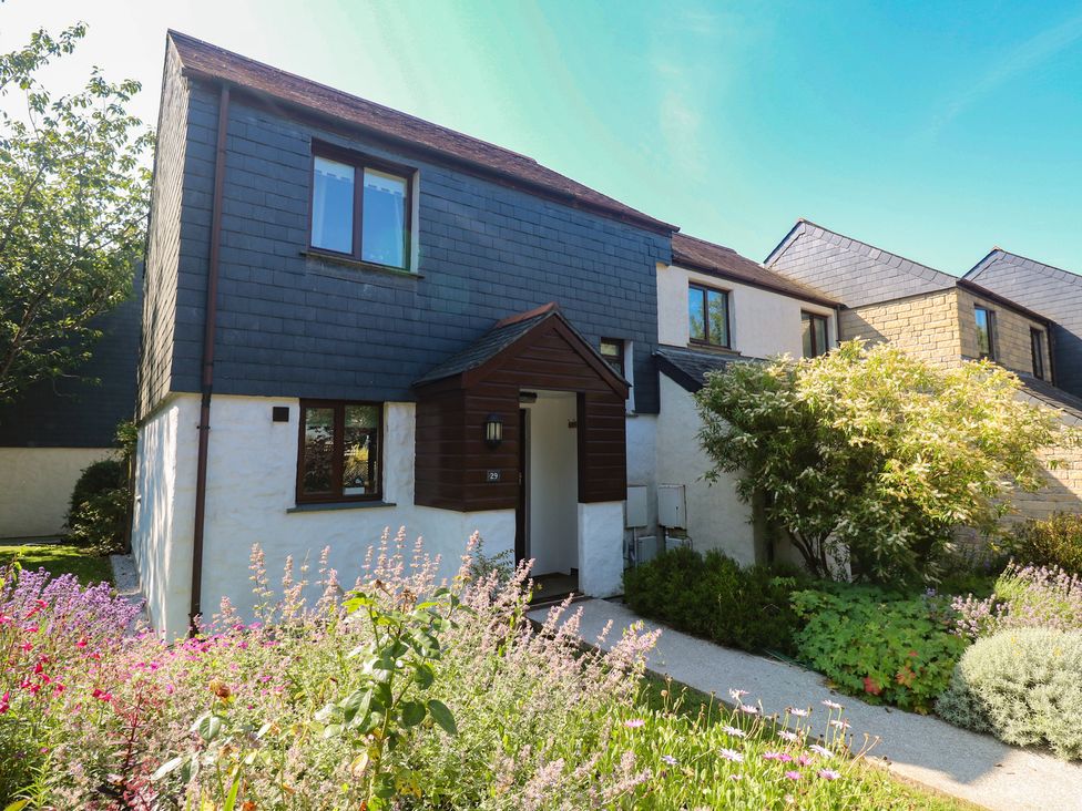 A house with a front garden and pathway at Stargazy in Falmouth