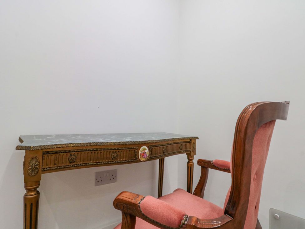 A desk and chair at Beachwalk Villa 2 in Whitby