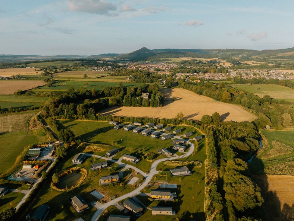 A landscape view of fields and houses at Rosedale in Great Ayton