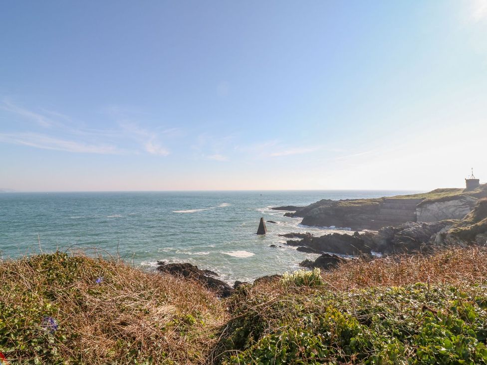 A view of the ocean and shoreline at The Old Signal House in Torpoint