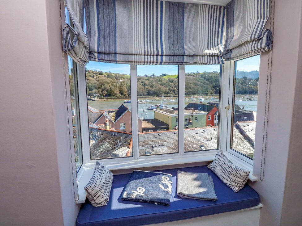 A living room with a window seat and view at 43 Sandquay Road Dartmouth
