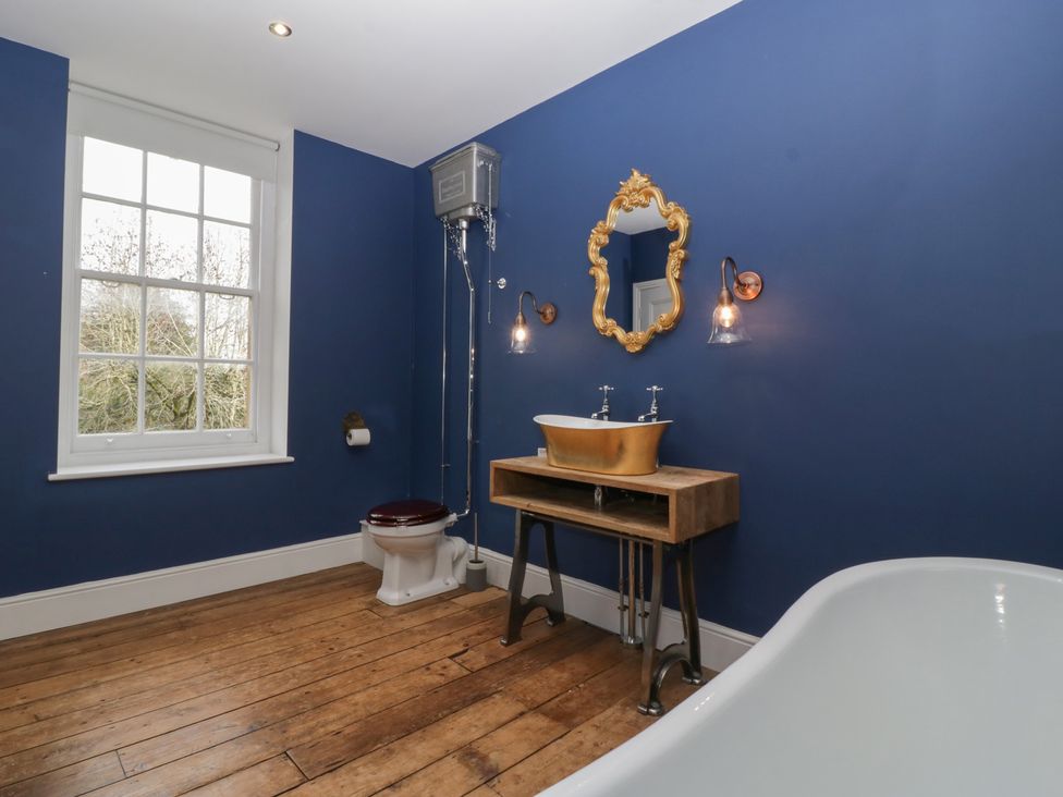 A bathroom with a sink and toilet at Frenchay Park House in Bristol