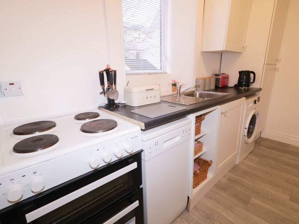 A kitchen with appliances at San Antonio in Dungloe, County Donegal