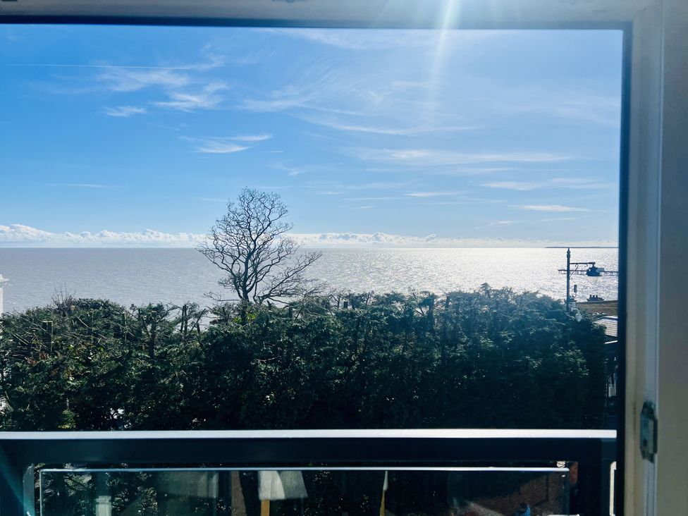 A view of the sea and clouds from a balcony at 2A Hamilton Road Felixstowe