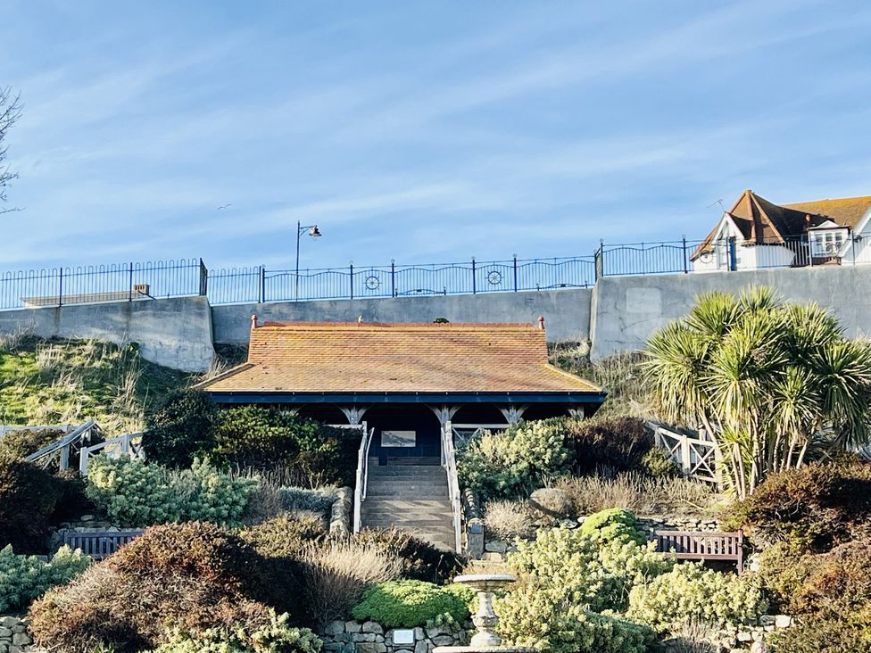 A structure with steps and plants at 11 Langer Road in Felixstowe