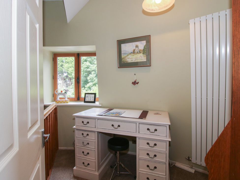 A study with a desk and chair at Hadley Park Windmill near Telford