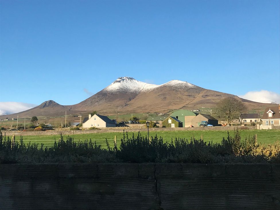 A view of mountains and houses at 87 Ballyveaghmore Road Newry