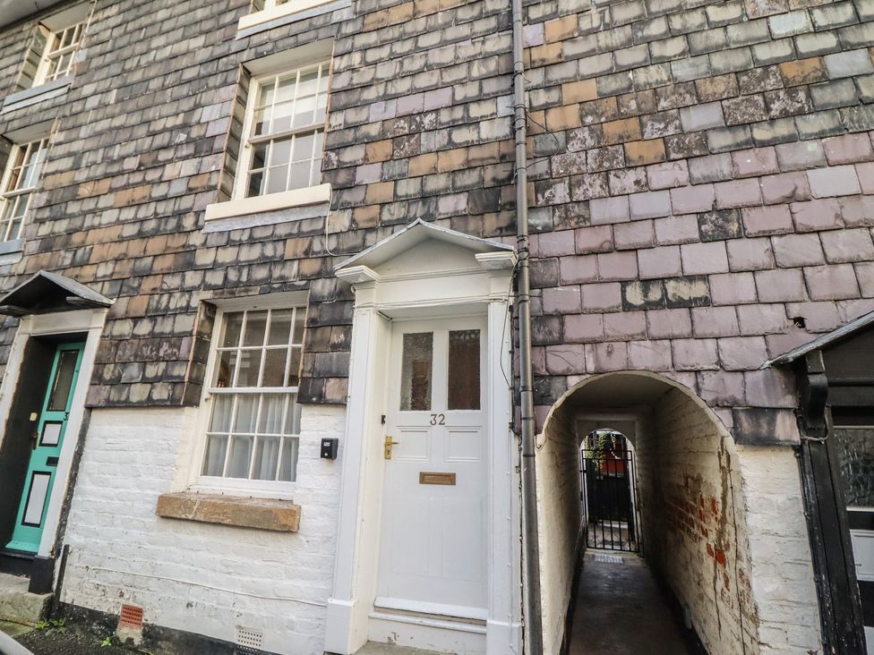 An entrance door and a pathway at 32 Crescent Street in Newtown