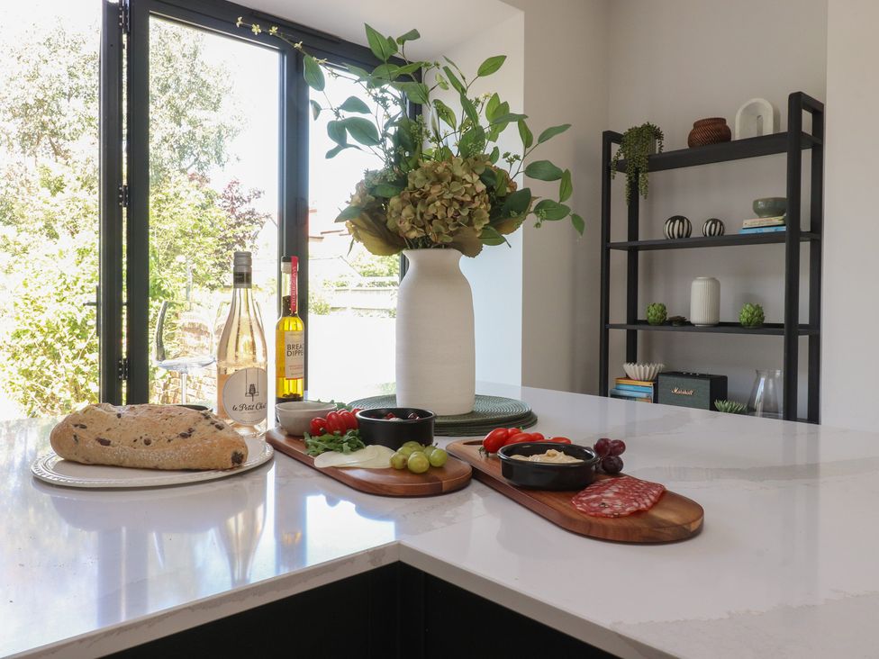 A kitchen with food items on a countertop at 11 Sandhurst Avenue Lytham St. Annes