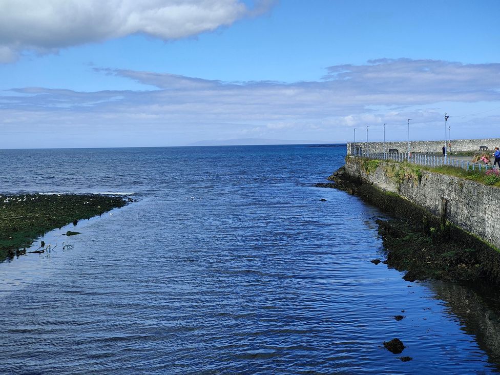 A view of the sea and shoreline at 17 Castleview in Ballymena