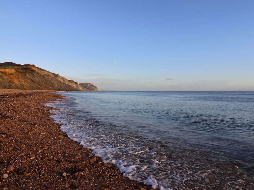 A beach with waves lapping on the shore at WF32 - Jurassic Discovery, Charmouth