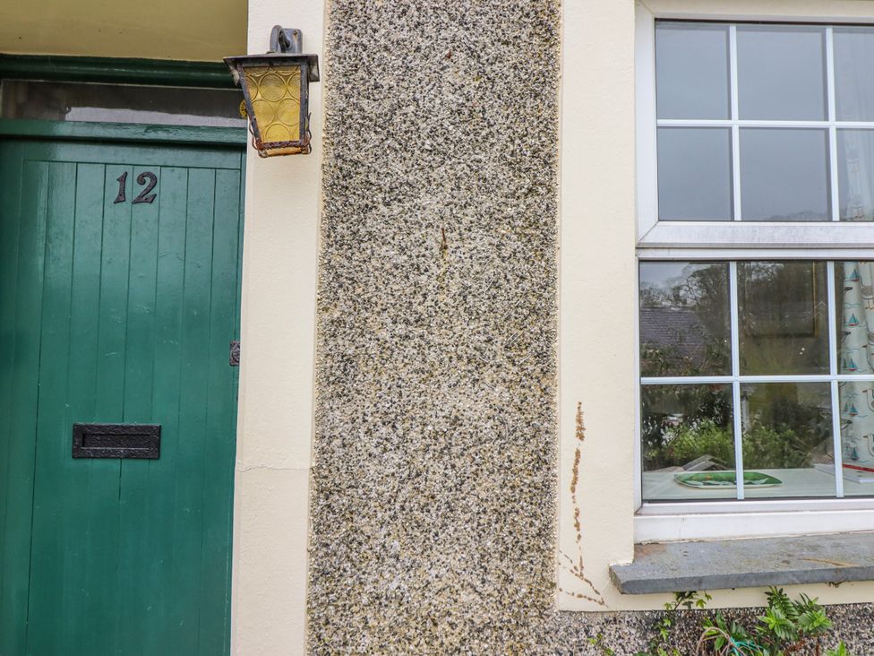 The exterior of a property with a door and a window at 12 Glyn Terrace Borth-Y-Gest
