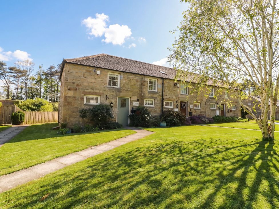 A house with garden and pathway at Snowdrop Cottage near Warkworth