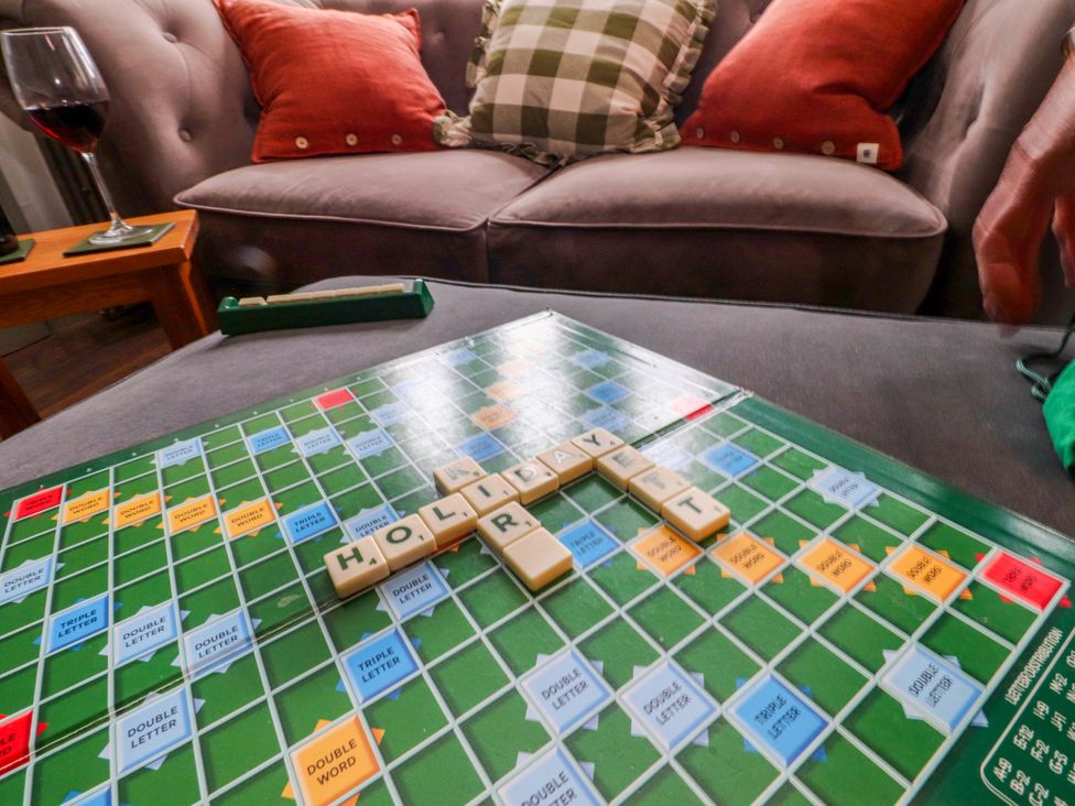 A scrabble game in a living room at Kirk Yett in Skipton
