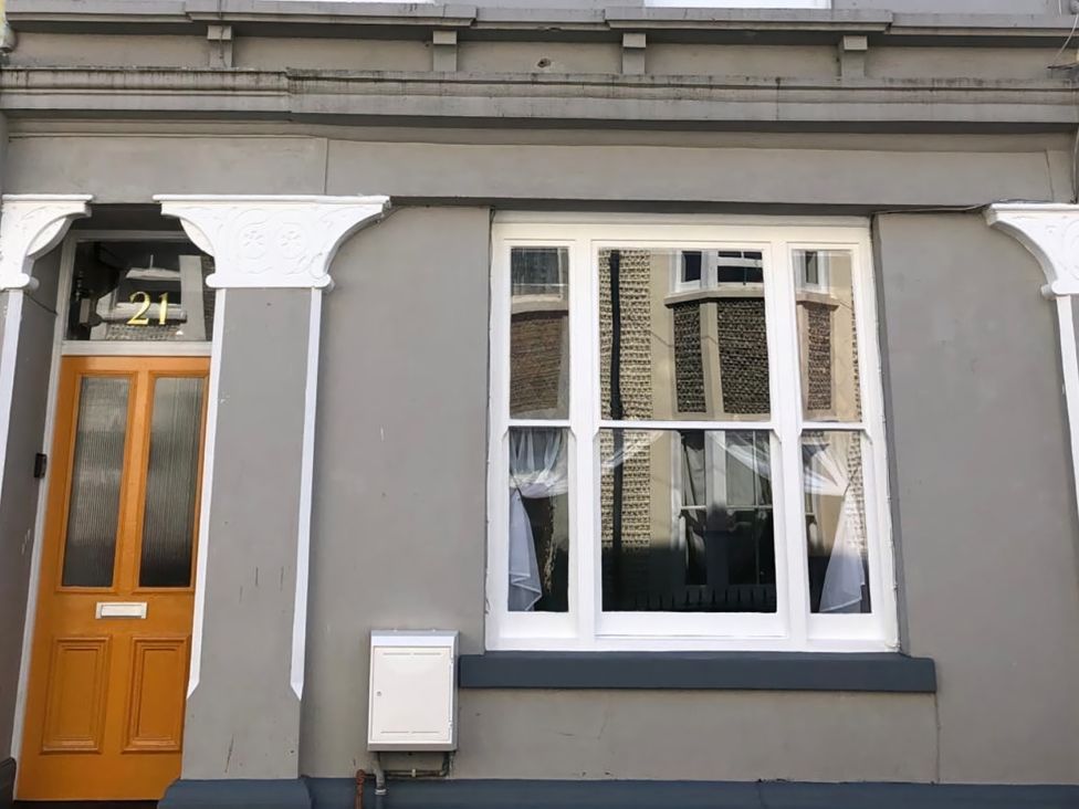 A house exterior with a door and window at 21 Gensing Road St. Leonards-on-Sea