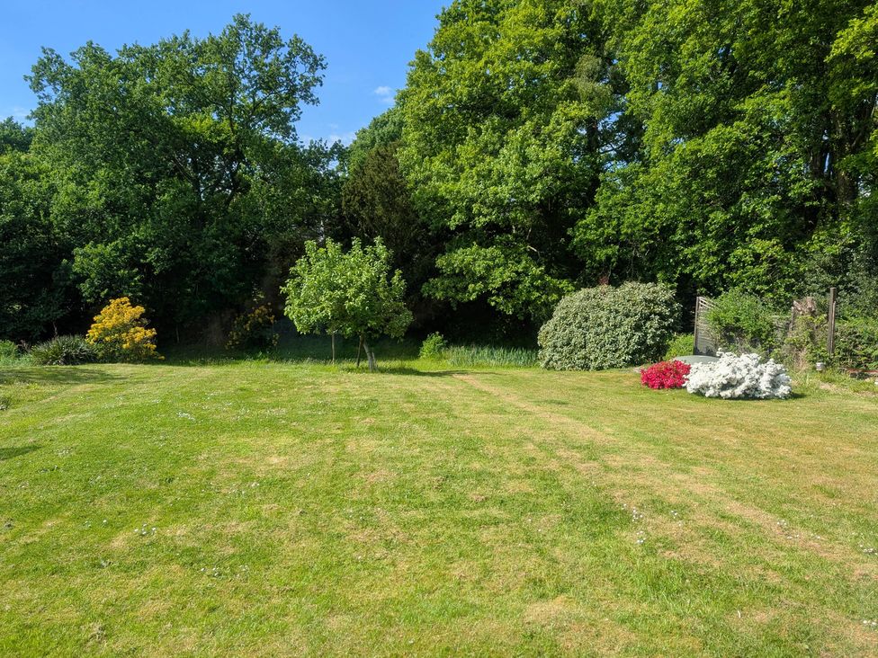 A garden with trees and flowering shrubs at Roslyn Romsey