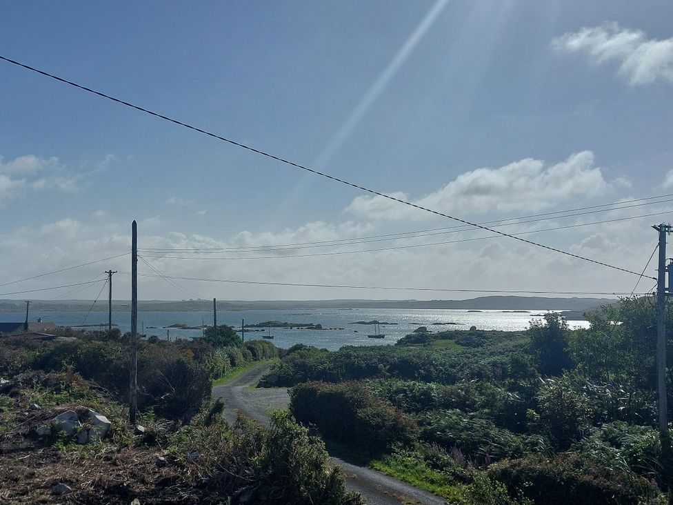 A view of the sea and road at Tigh Marie 