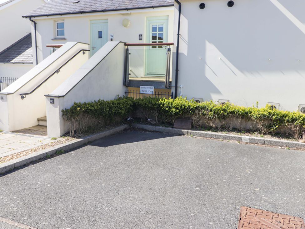 An outdoor view of stairs and entrance at Ty Mor in Newport, Pembrokeshire