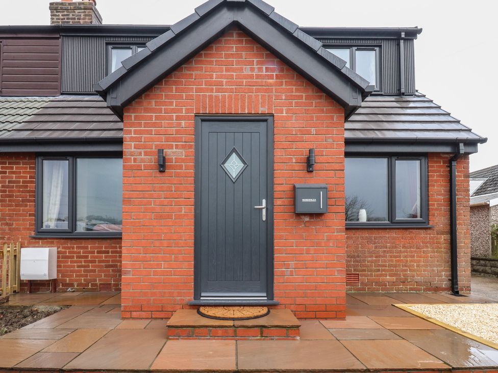 A front entrance with a door and windows at Wardenlea Preston