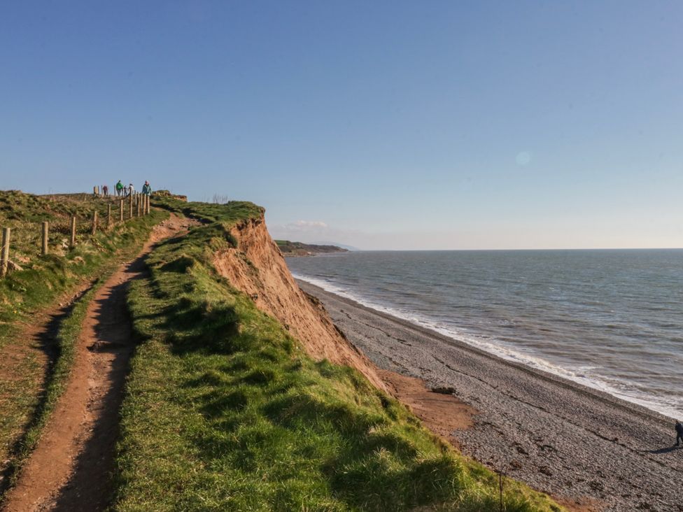 A path along a cliff overlooking the sea at Somerby in St Bees