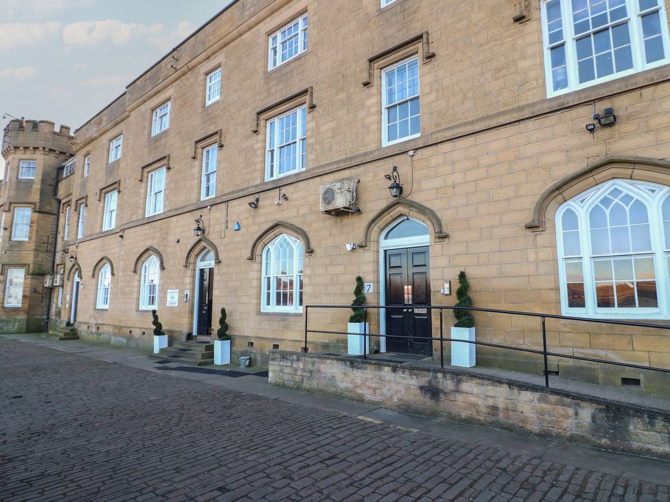 An exterior view of a building with a door and windows at Unit 7 Apt 5 Sheffield
