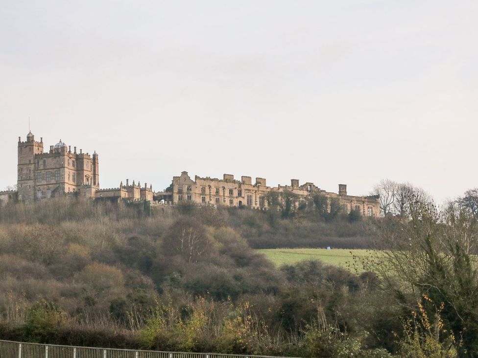 A castle on a hill with trees at Millers Retreat in Chesterfield