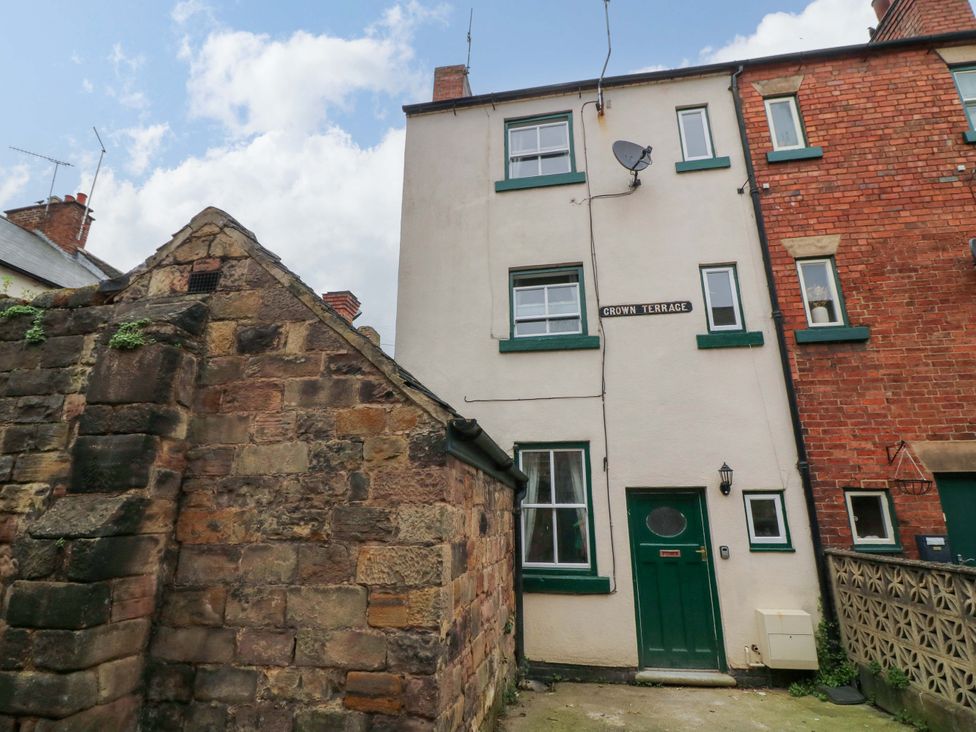 A building exterior with door and windows at 14 Crown terrace Belper