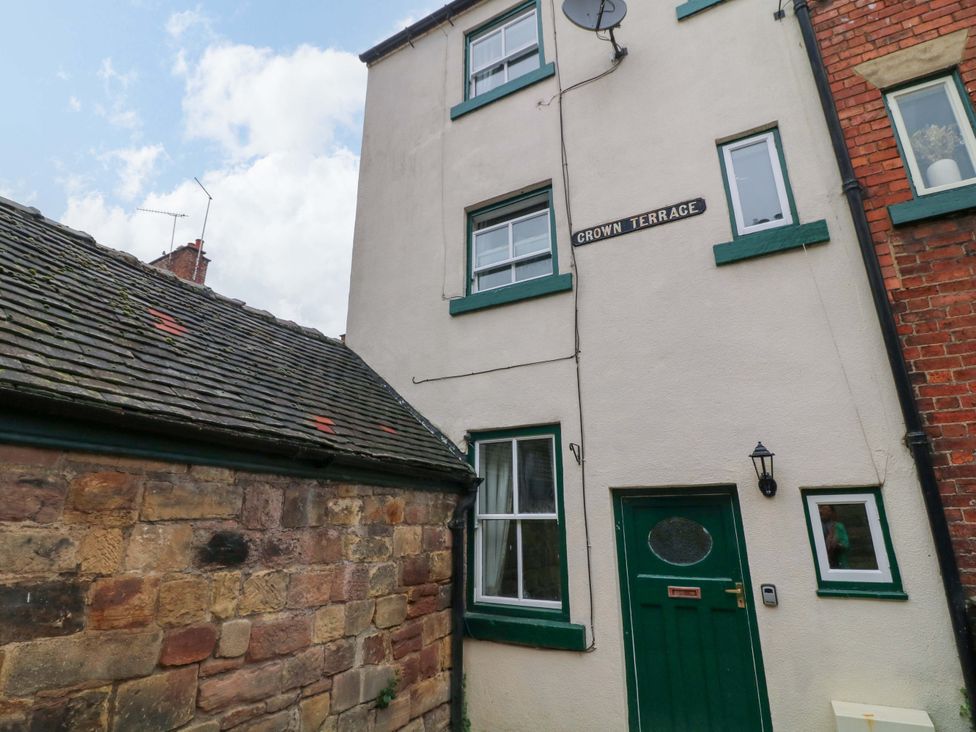 An exterior view of a house showing windows and door at 14 Crown terrace Belper