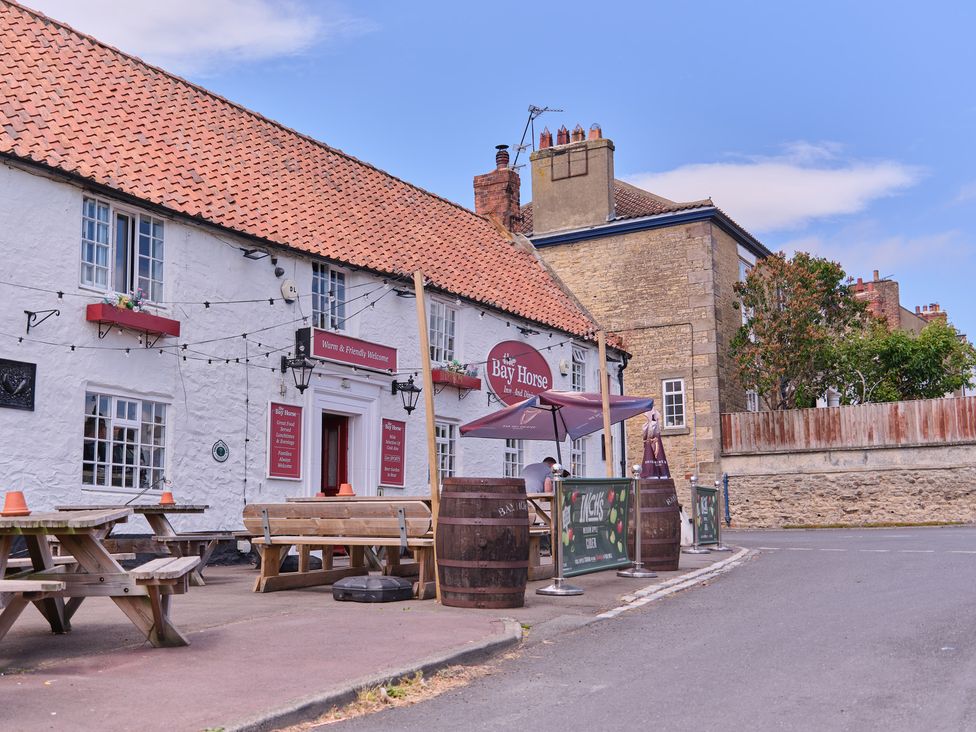 An outdoor seating area at The Bay Horse in Heighington