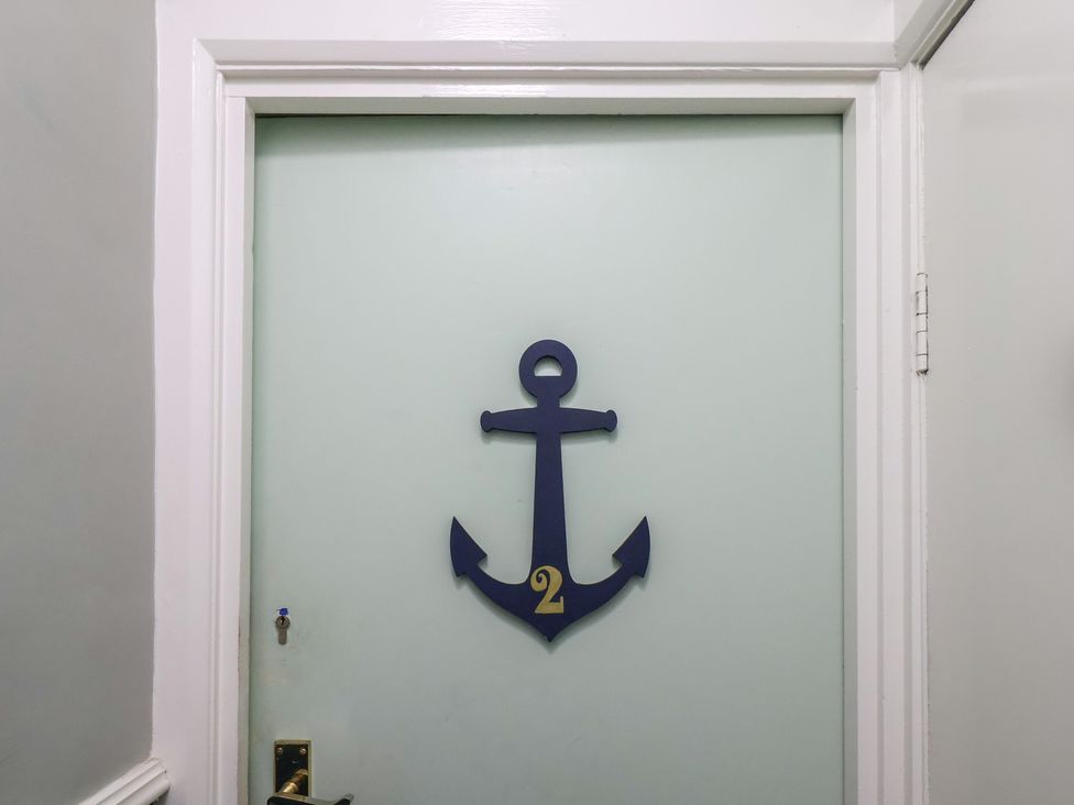 A door with an anchor and the number 2 at Apartment 2 in Scarborough