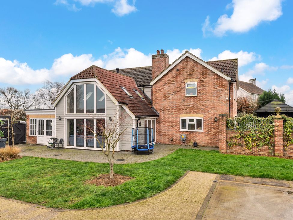 A house with a patio and garden at Oldfields