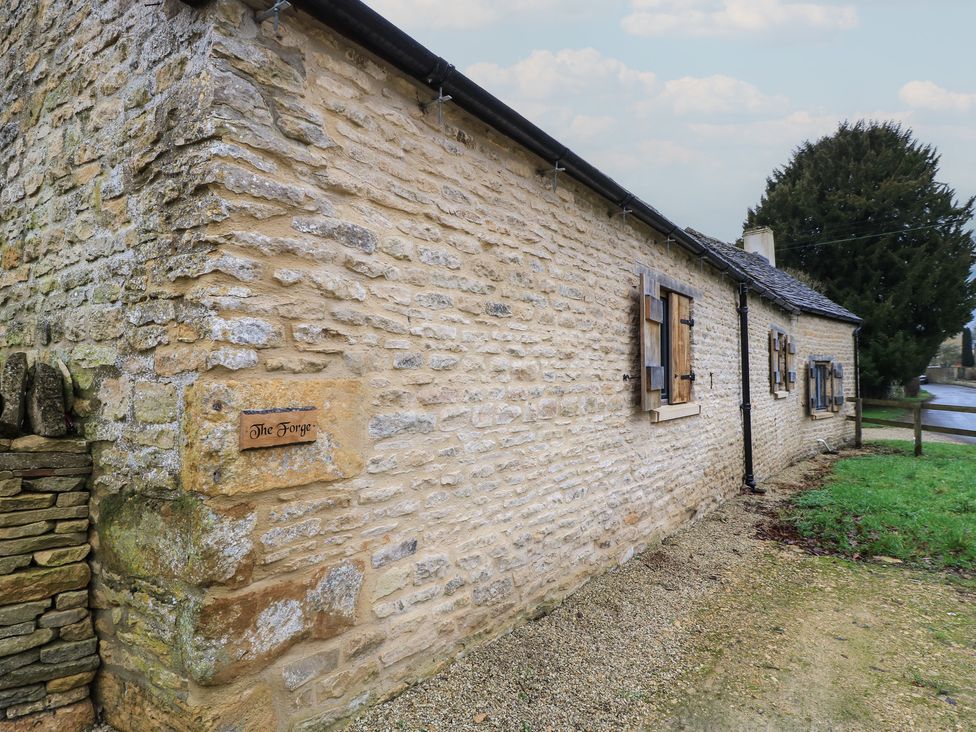 An exterior view of a stone building at The Forge in Broadwell near Stow-On-The-Wold