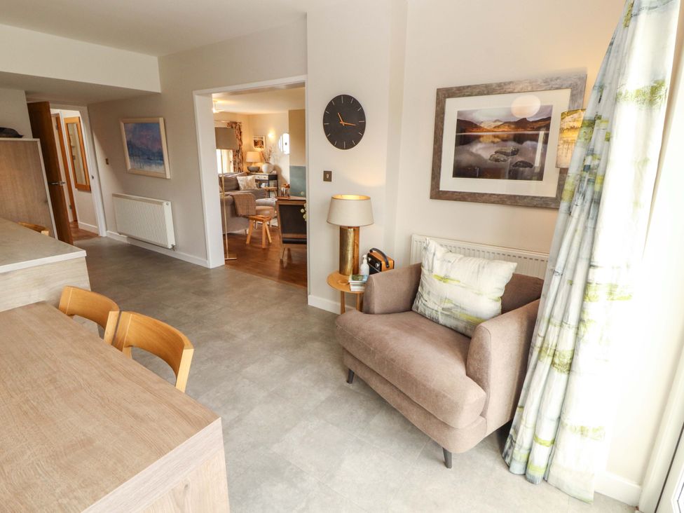 A living room with furniture and decor at Lakes View in Keswick