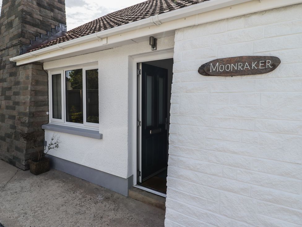 An exterior view of a house entrance at Moonraker in Saundersfoot