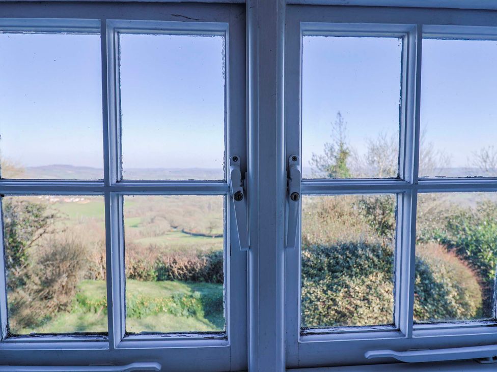 A window view of countryside at 2 Oak Tree Cottages Marshwood Nr. Hawkchurch