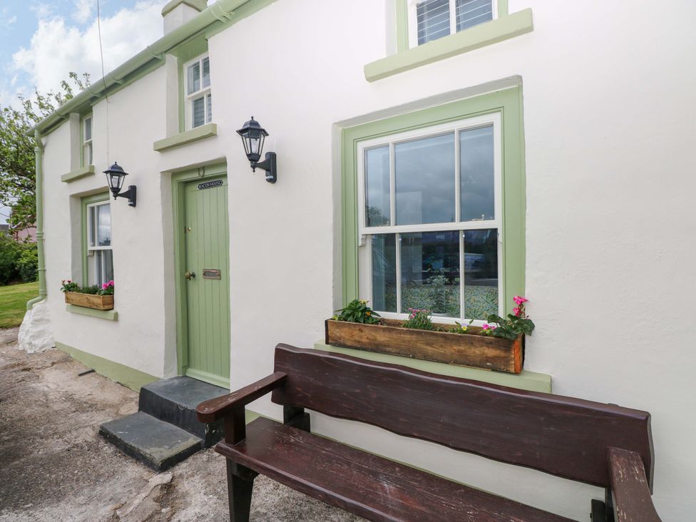 A house exterior with a front door and window at Beacon House Marloes near Little Haven