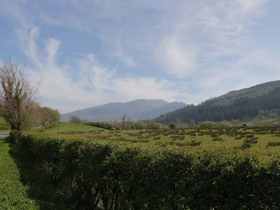 A landscape with hills and trees at Fellfoot Cottage in 