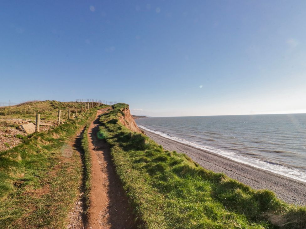A cliffside path overlooking the ocean at Willerby High End Brand S6 (on Coniston) St Bees