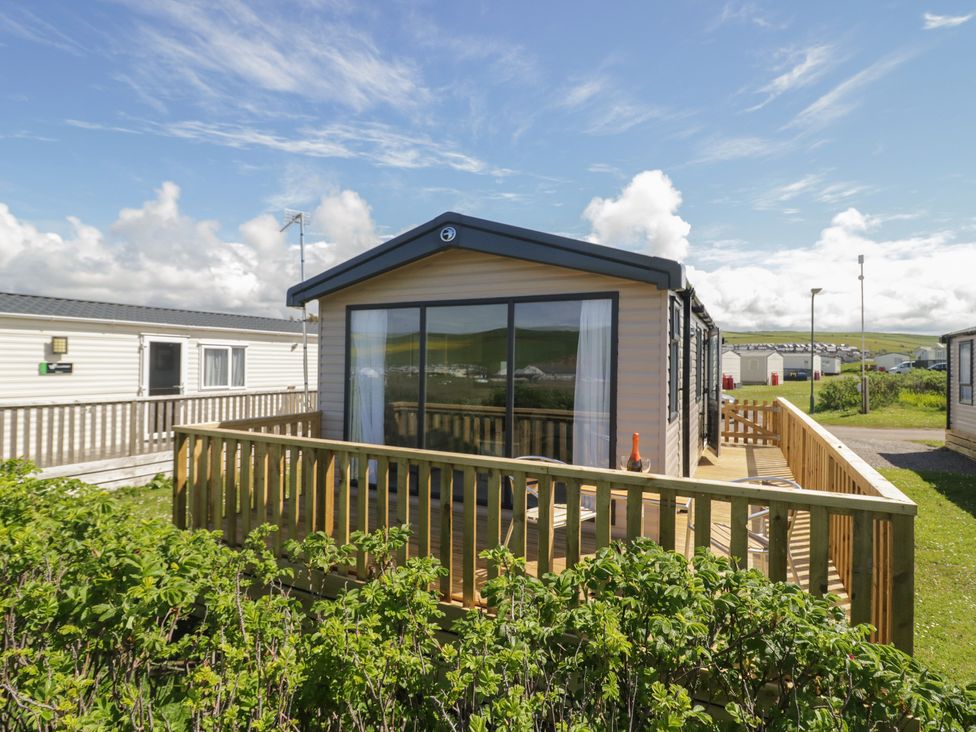 A holiday home with a deck and outdoor space at The Swift in St Bees