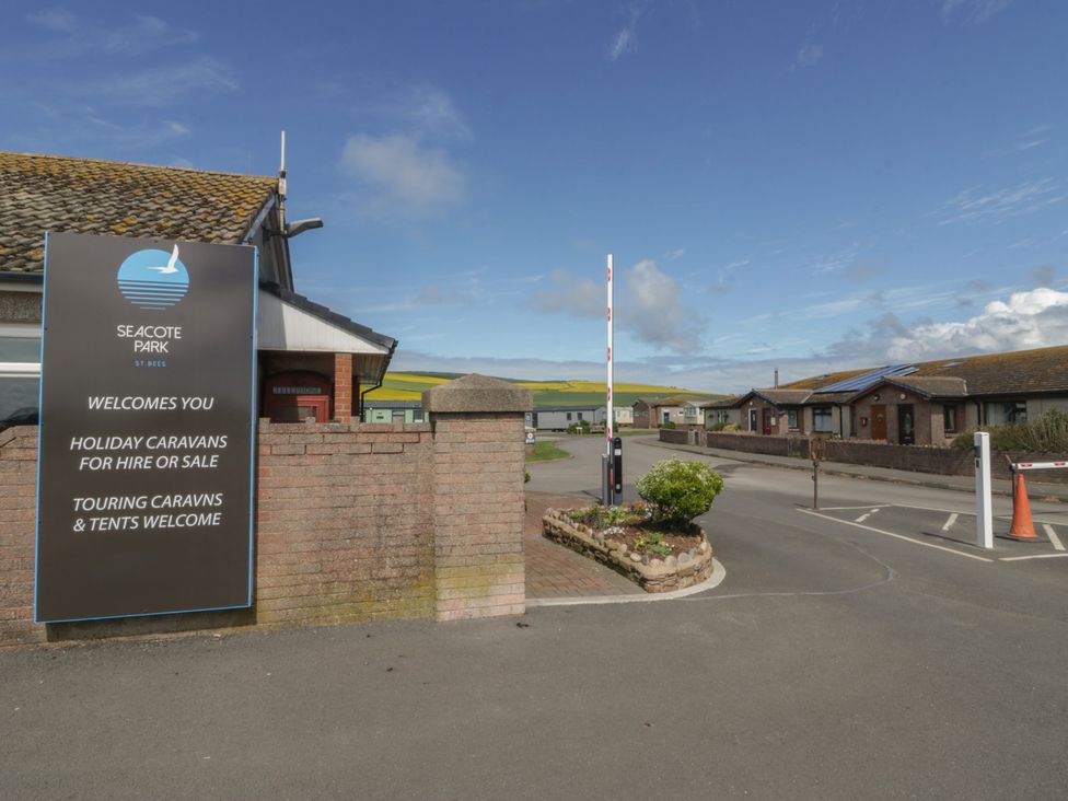 An entrance sign at Seacote Park in St Bees