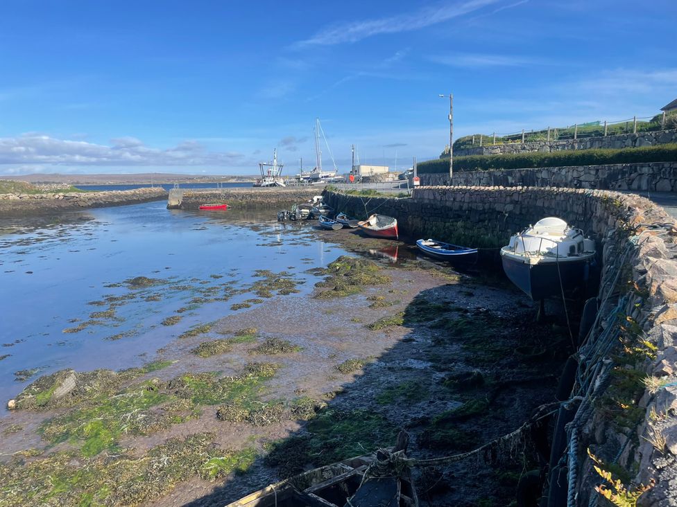 A harbor with boats at Red House in Carraroe, County Galway