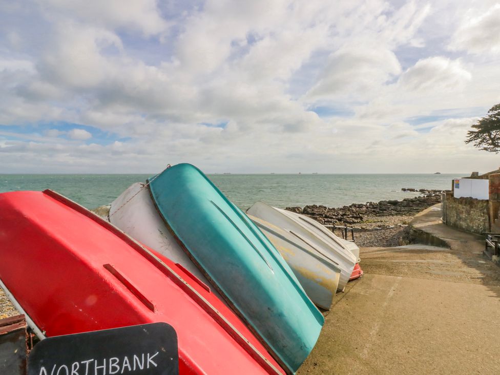 Boats on the shore at Northbank in Bembridge