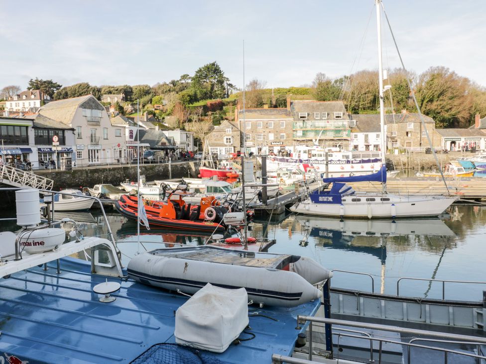 A marina with boats at Seahorses in Padstow