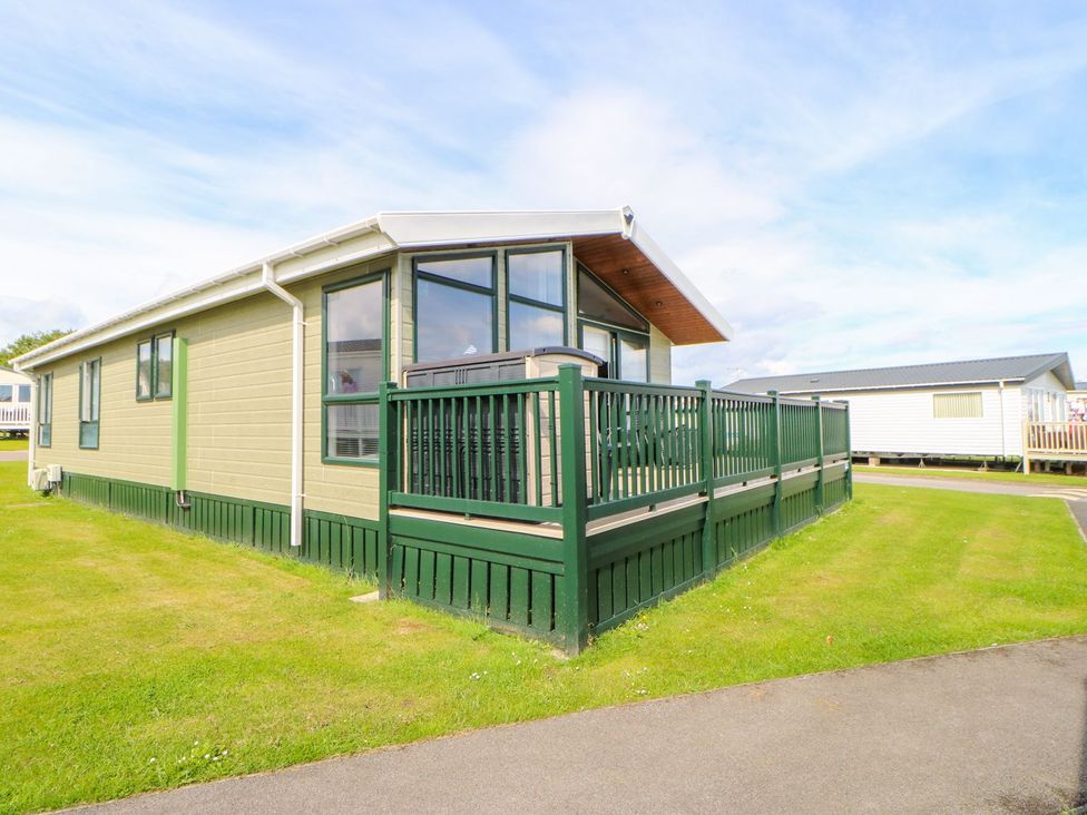 A mobile home with a deck located at 37 Horizon Park in Hartlepool